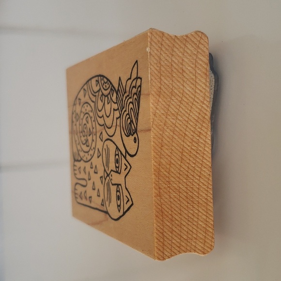 Laurel Burch Stamp 51296 Laurel Burch Cat Stamp Bird Cat - Picture 4 of 9